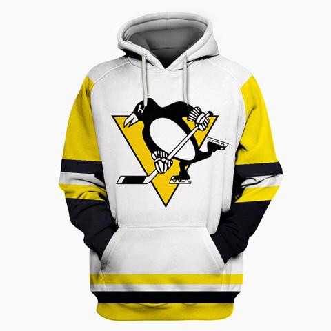 Penguins White All Stitched Hooded Sweatshirt,We sell and wholesale Penguins White All Stitched Hooded Sweatshirt on line form chian!